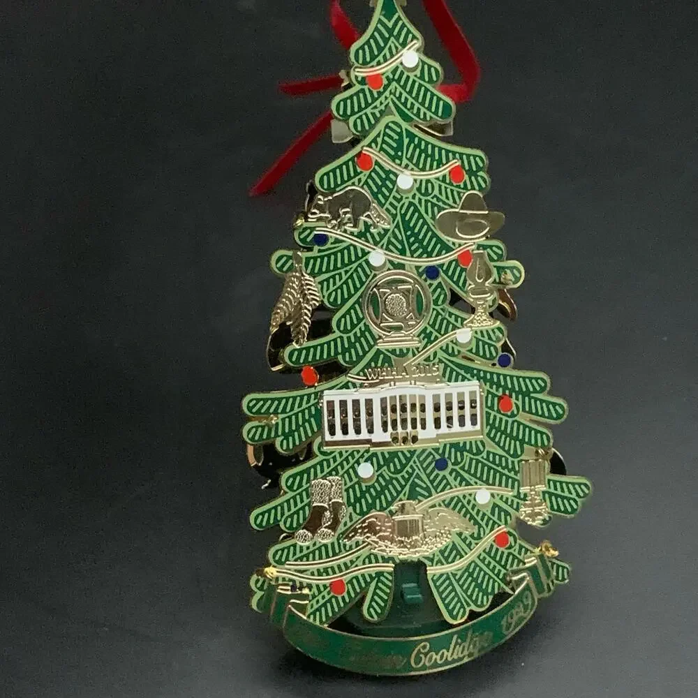 White House Historical Association house tree plated